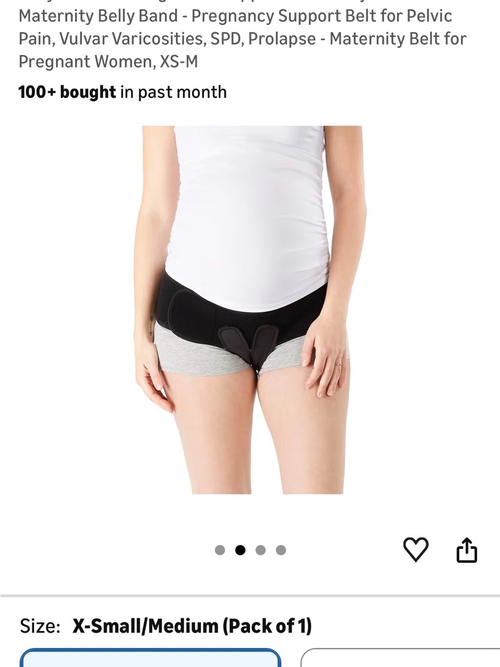 Maternity Pelvic Support Belt - Black - Belly Bandit